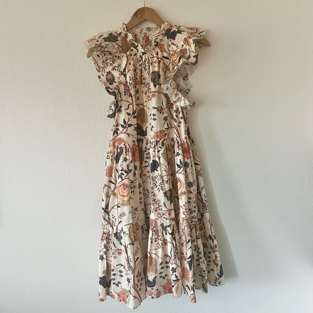 Ulla Johnson Eden Midi Dress in Daisy - Picture 3 of 7